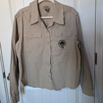 Her Universe Indiana Jones  Women's Button Up Shirt Large Beige Photo 0
