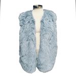 Jason Wu  Elegant  Blue Tan Faux Fur Vest Size Medium NWT Photo 2