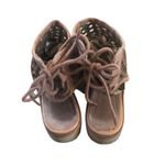 Musse & Cloud  Aimy Dress Caged Peep Toe Woven Sandal Sz. 41/10-10.5 Tan Lace Up Photo 8