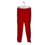 Victoria's Secret Pink Red Active Skinny Track Pant Sz M Size M Photo 2