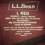 L.L. Bean Women's Burgundy Cozy Pullover Sweatshirt With Cowl Neck Red Size L Photo 4