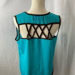 Saddle River Ranch Wear large sheer blouse Blue Photo 8