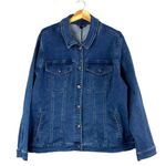 Diane Gilman NWT  Hand Painted Jean Jacket 2X Photo 1