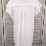 ANANDAS COLLECTION Boho Embroidered Blouse White/Blue Photo 2