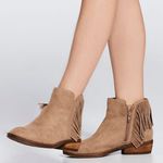 Gianni Bini Tan Fringe Booties Photo 0