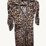 Inc international Concepts Cheetah Business Dress Button Down in Front Sz Small Photo 1