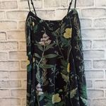 Olivaceous Women’s  black wild flower print sleeveless adjustable strap dress M Photo 0