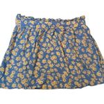 Who What Wear  Blue Daisy Print Skirt Women's Size XL (No Belt) Photo 10