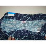 Columbia Womens New NWT M PFG Shorts Light Dark Blue Nice Casual Zip UPF Palm Photo 1