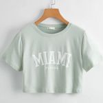 Romwe Cropped Tee Photo 0