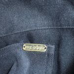 St. John  Sport Pants Size 4 Navy Blue Straight Leg Stretch Trousers Logo Button Photo 7