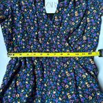 ZARA  Mini Dress | Boho Floral Print | Women’s XS | Shoulder Pads | Long Sleeve Photo 7