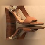 Kelsi Dagger Kelsi women chestnut brown leather heel sandals US 10 Photo 8