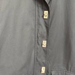 Ralph Lauren Lauren  Womens Size Petite M Black Utility Jacket Toggle Button Zip Photo 2