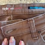 Style & Co . Women's Brown Skinny Leg Jeans Photo 2