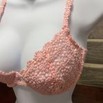 Felina  Light Pink Peach Knit Lace Bra Size 36D Photo 3