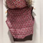 Aeropostale Pink Brown Lined Vest Faux Fur Hood Sz Small Y2K Photo 5