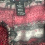 Eye Candy Fleece Warm Leggings Winter Womens Size Medium Red Black Gray Reindeer Photo 5