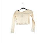 ZARA NWOT   KNIT AND ORGANZA SWEATER TOP CROP YELLOW MEDIUM Photo 6