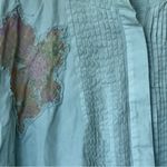 Free People S Mari Stylish Blue Button-Up floral stamps mini dress Photo 11