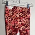 Aerie Offline Real Me Xtra Hold Hold Pink Pattern 7/8 Athletic Leggings Small Photo 6