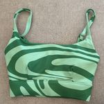 Green Patterned Sports Bra Size XXS Photo 0