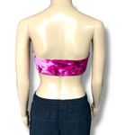 No Boundaries  Womens Bandeau Bra Pink Tie Dye Stretch Medium 7 9 Photo 4