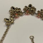 J.Crew Women’s Signed  Gold Tone / Rhinestone Costume Necklace Neon Orange Photo 10