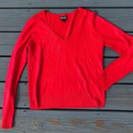 New York And Company Small Red Vneck Sweater Photo 0