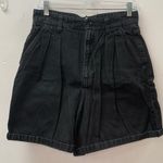 ZARA  Black Jean high waisted Paperbag Shorts size M ref 8119/248 Photo 0