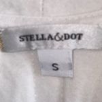 Stella & Dot  Faux Wrap White High Low Blouse Photo 2