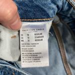 American Eagle  Outfitters Comfort Stretch Distressed Blue High Rise Mom Jeans 10 Photo 2