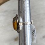 NEW Bumble Bee Jasper Beaded Sterling Silver Ring Size 6.5 / 7 Yellow Photo 3