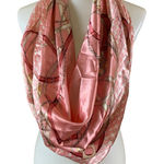 Corciova Pink Satin Silk Feel Square Scarf Chain Belt Equestrian Print 35x35 Photo 0