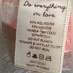 Anthropologie  Do Everything in Love Cream & Pink Palm Tree Scarf - 72” x 28” GUC Photo 5