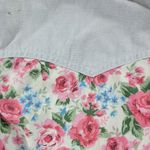 VTG Gitano Womens Top S Chambray Floral Button Up Crop Tie Western Rodeo 90s Blue Photo 10