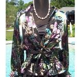 Cache Multi Color Luxe Peek A Boo Burn Out Top Cami New Lot2 Silk Rayon $168 NWT Photo 4