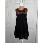Free People  Aztec Bib Dress in black. Excellent condition. Size 8 Photo 2