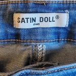 Satin Doll Studded Raw Hem Skinny Jeans 10 Blue Photo 1