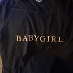 SheIn Black Babygirl  T Shirt Size Small Photo 1