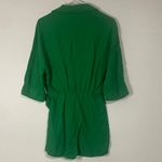ZARA Green Tie-Waist Blouse Photo 4