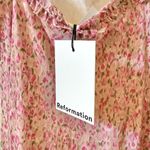 Reformation 🆕  Imara Floral Midi Dress in Rosin Sz S Photo 6