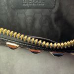 Michael Kors  Womens Saffiano Leather Stud Long Zip Clutch with gold tone studs. Photo 6