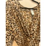 Time‎ and Tru Animal Print Twist Front Cover Up Dress Beach Pool Resort Brown Size 12 Photo 1