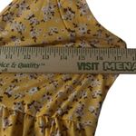 Torary Yellow Floral Babydoll Peplum Garden Party Tank Top Women's Size L Size L Photo 4