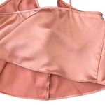 ZARA Satin Effect Knotted Silky Flowy V-Neck Plunge Sexy Tank Top SZ XS Photo 6