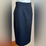 Magaschoni Henri Bendel Midi Skirt 100 % Wool Zipper & 1 Pocket In Back … Photo 1