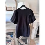 Rebecca Minkoff Black Cotton Short Puff Sleeve Dress Size XSmall Photo 4