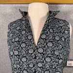 Mossimo Supply Co Mossimo Black and White Floral Cotton V Neck Midi Dress Size Medium NWT Photo 2