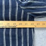 Treasure & Bond Treasure Bond Navy Blue Striped Linen‎ Blend Blazer Jacket Business Casual M Photo 7